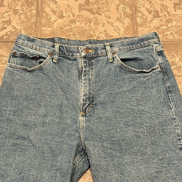Wrangler Authentic Men's Size 36 Denim Jeans Shorts Relax Fit 10" Mint Condition - Picture 2 of 5